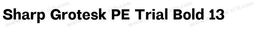 Sharp Grotesk PE Trial Bold 13字体转换
